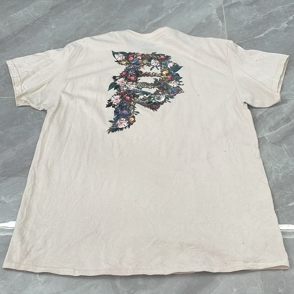 Men’s Primitive Skateboarding Cotton Floral Short Sleeve Shirt XL - Picture 11 of 16